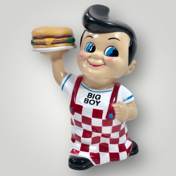 Bob’s Big Boy Retro 2001 Classic Coin Piggy Bank 8” w/Original Stopper! - Picture 1 of 4